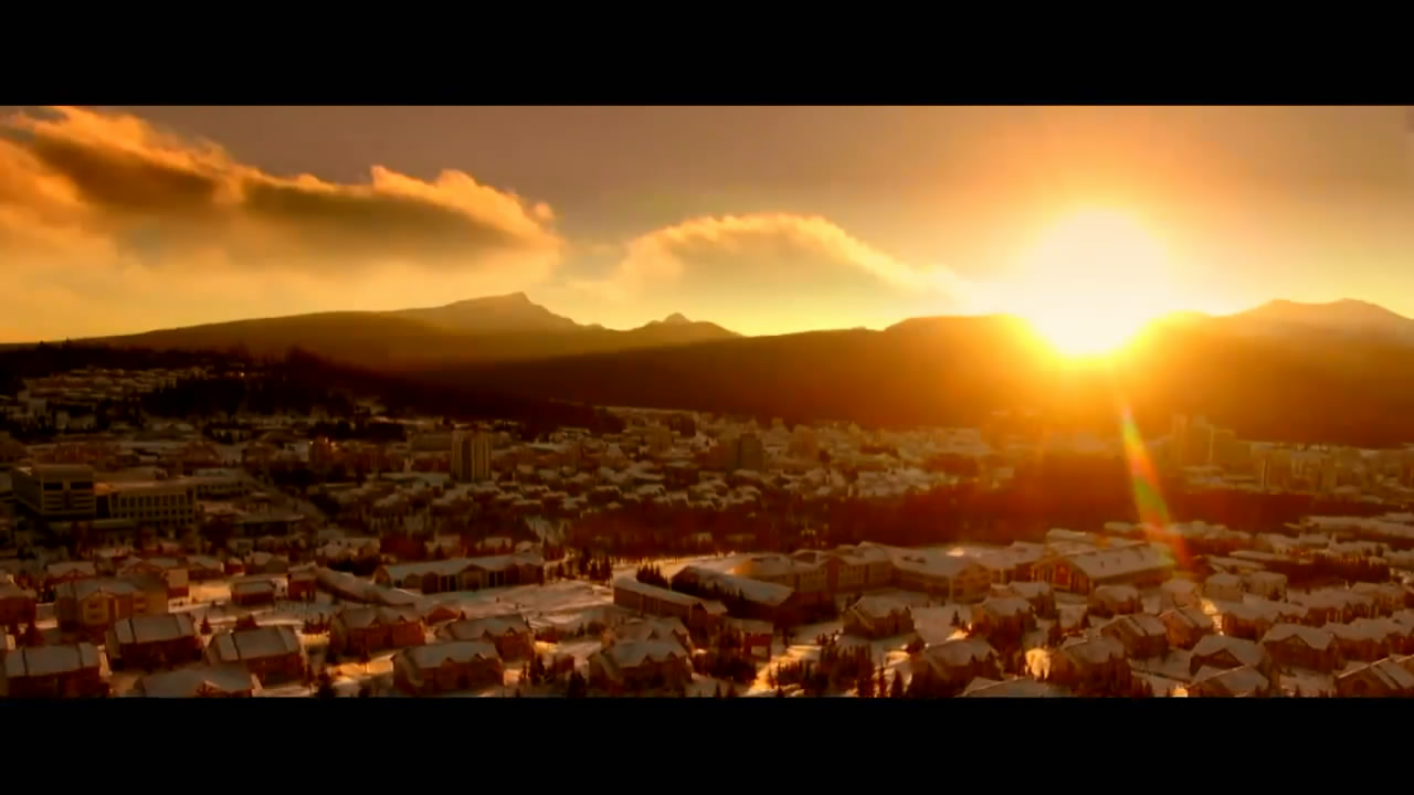 삼지연시 겨울풍경